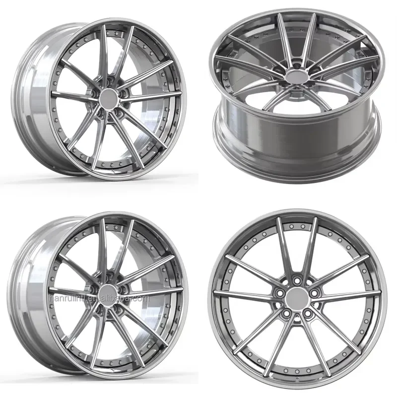 

i New Arrival Silver Color 2 Piece Forged Car Wheels for 911 Turbo S