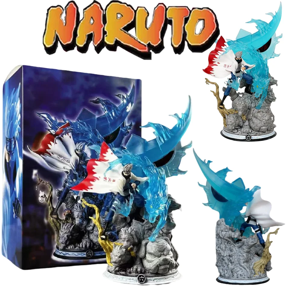 23cm PVC Naruto GK Anime Actionfigur Hatake Kakashi Spielzeugfigur Statue Ornament Sammlermodell Deko-Figur Weihnachtsgeschenk