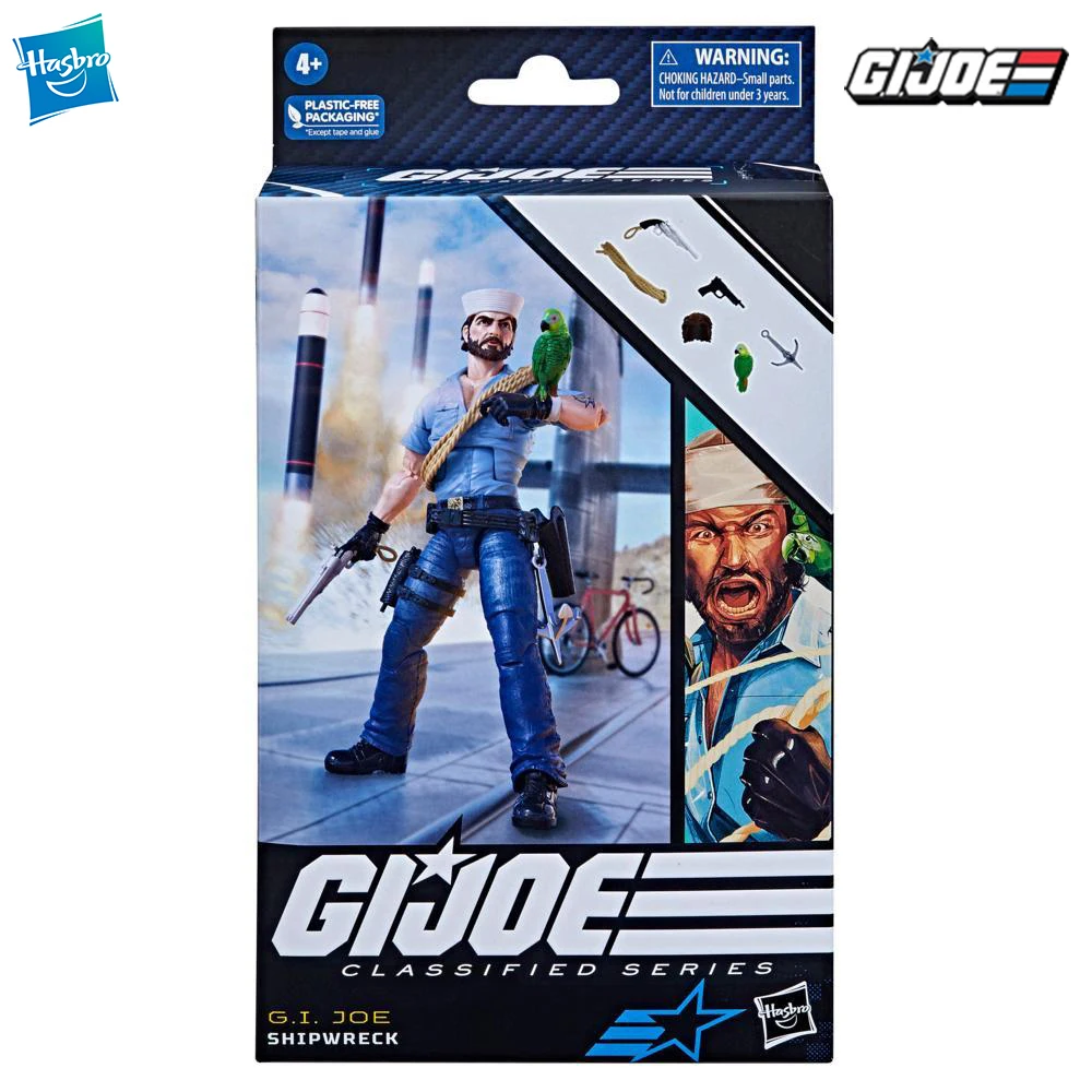 [Special-Offer] Hasbro G.I. Joe Classified Series Shipwreck with Polly 6-inch-scale Action Figure Nice Solider Model Toys