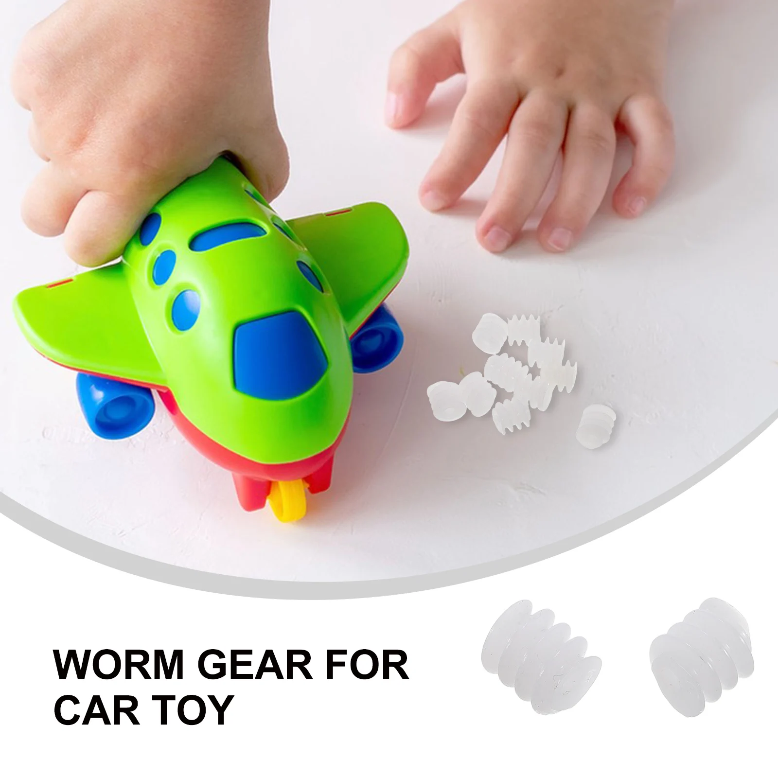 

10pcs Reduction Gear Plastic Worm Gears for Car Toy Model Mechanical Hobby Project Small Motor Shaft Robot Aircraft Truck