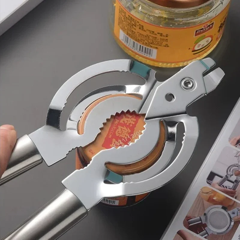 Stainless Steel Multi-function Can Opener Can Opener Multi-function Screw Cap Can Opener Kitchen Accessories