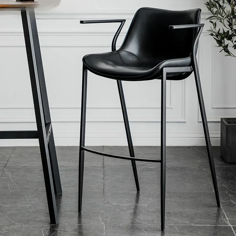 

Nordic Home Arm Bar Chair Kitchen Banks High Island Accent Barstool Bar Chairs Lightweight TSillas Para Comedor Bar Furniture