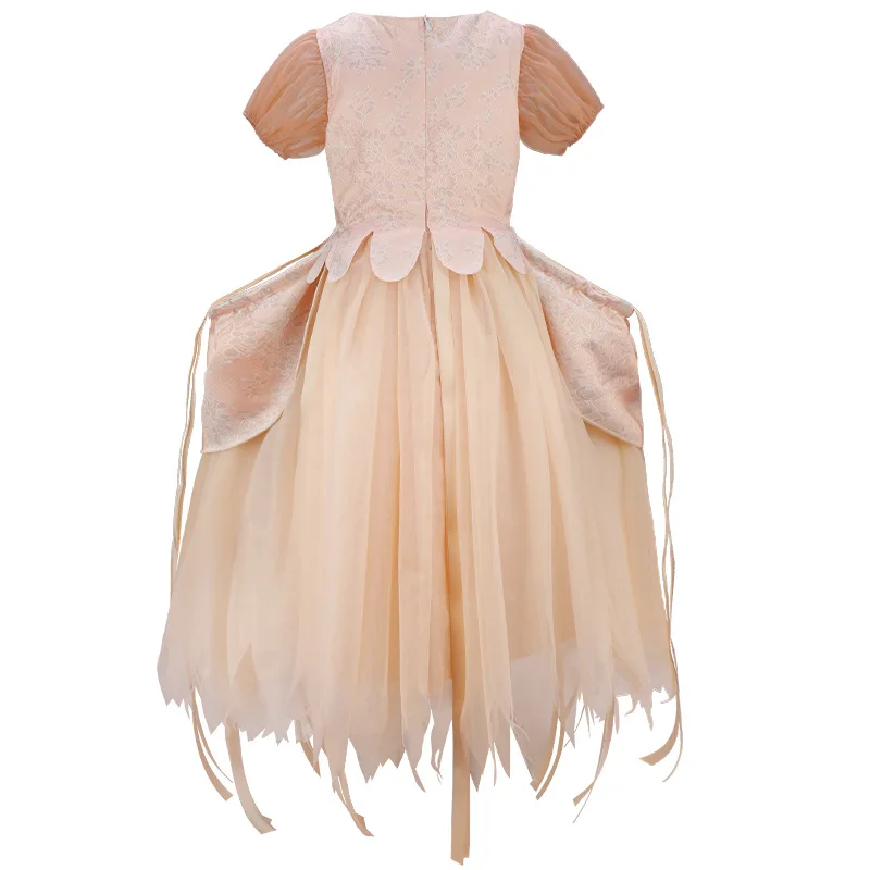 هالوين الملابس هدية إنيد تأثيري حلي أنيقة زهرة تول فستان الحفلات للفتيات الأربعاء لعب الأدوار فستان حفلات عيد ميلاد