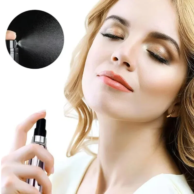 5ml Refillable Perfume Atomizer Portable Travel Perfume Spray Bottle Bottom Filling Leakproof Empty Fragrance Cosmetic Container