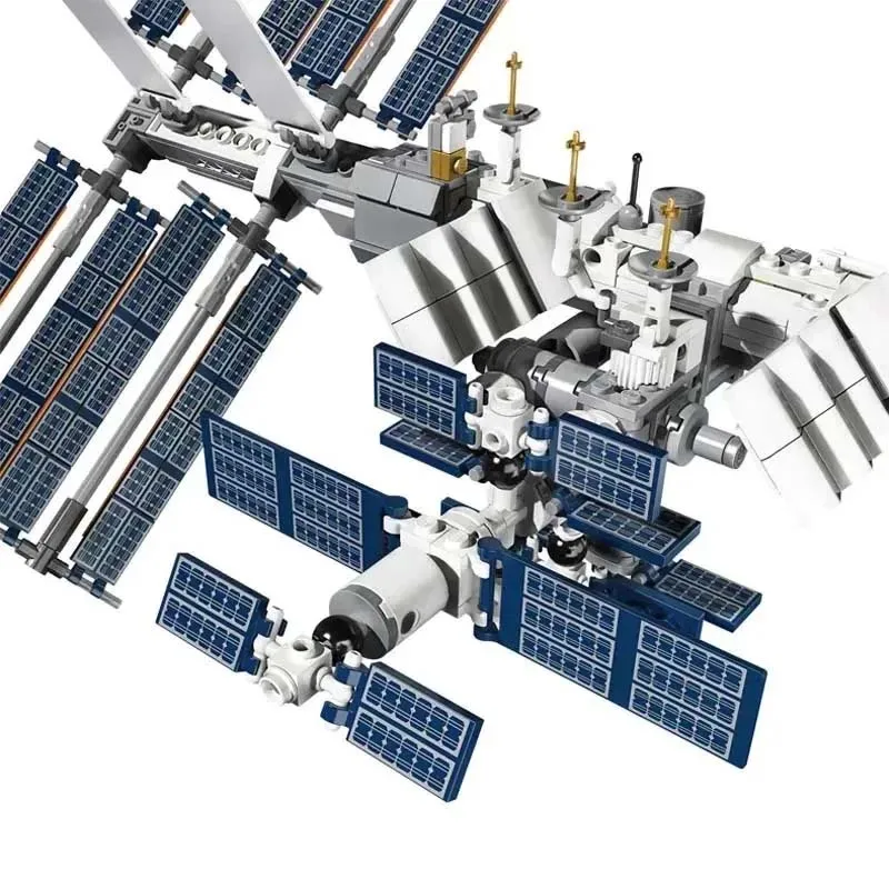 864 PCS International Space Station Building Blocks Bricks 21321 60004 Shuttle Astronaut Toy Birthday Christmas Gift Compatible