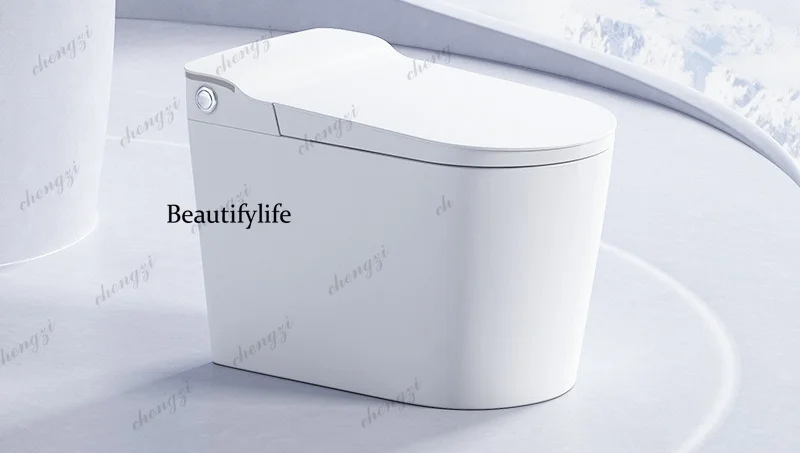 New model free electric butt wash, toilet wash, siphon side push, foot kick, flush, silent ceramic toilet