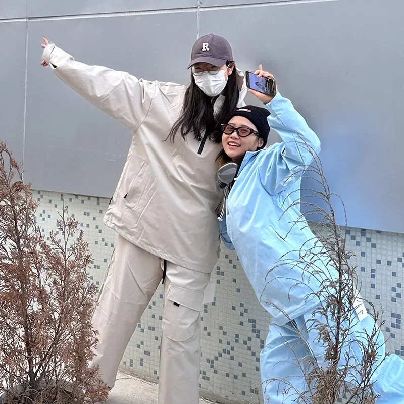 

2025 new -30 Warm 5XL Men And Women Wate rproof Rabbit Hat Ski Jacket Snowboarding Suit Ski Clothes Ski Jac ket And Pant Set OT2