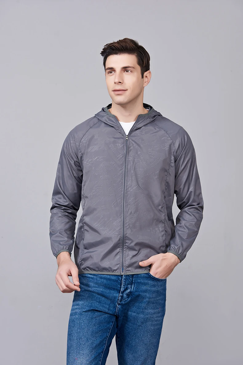 Jnln Männer Frauen wasserdichte Wander jacken schnell trocknende Camping Wind jacke Unisex Outdoor Trekking Regenmantel Anti UV packbare Kleidung – Detail 31