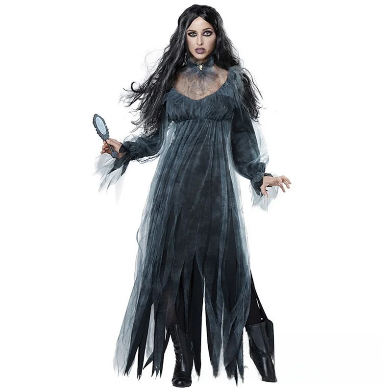 

Halloween Costume Ghost Bride Witch Game Suit Women's Ethnic Stage Costume Gothic Style Party Outfit Spring 2023