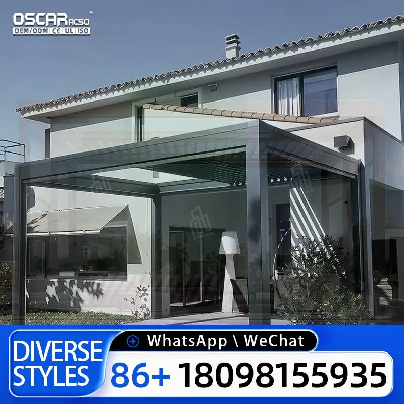 

Оптовая продажа уличной настенной стальной беседки 3x3M с кремовым навесом для садов, патио, задних дворов, беседки