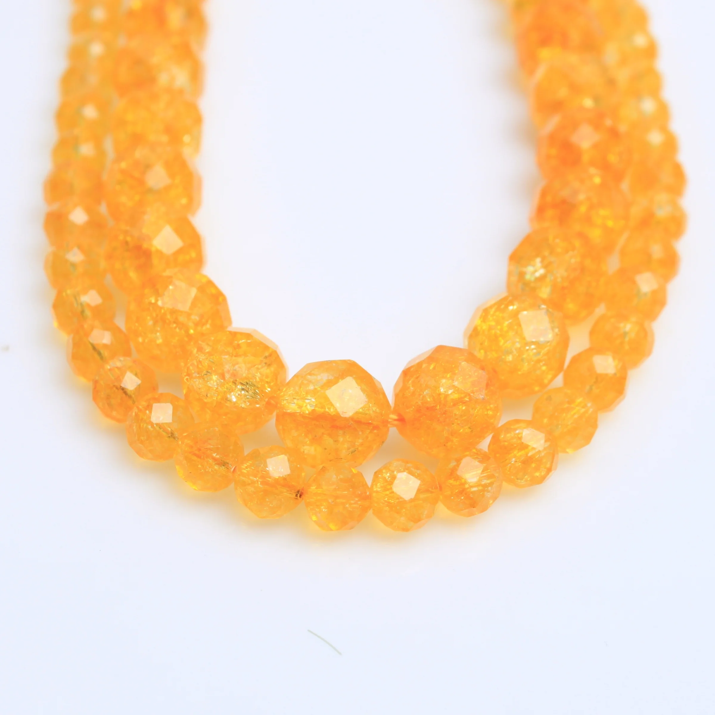 

Factory direct sales of natural stoneAAAA optimized yellow crystal engraved round beads 6-10mm DIY bracelets jewelry accessories