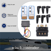 A03G-12V 500A Winch Solenoid Relay Contactor+ Wireless Winch Remote Control Kit For Truck Jeep ATV 5500-12000Lbs Winch (500A)