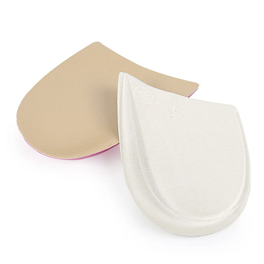 

1 Pair Heel Correction Insole O/X Leg Support Height Increase Pu Gel Shoe Lifts Half Insoles Fit All Shoes Invisible Boost