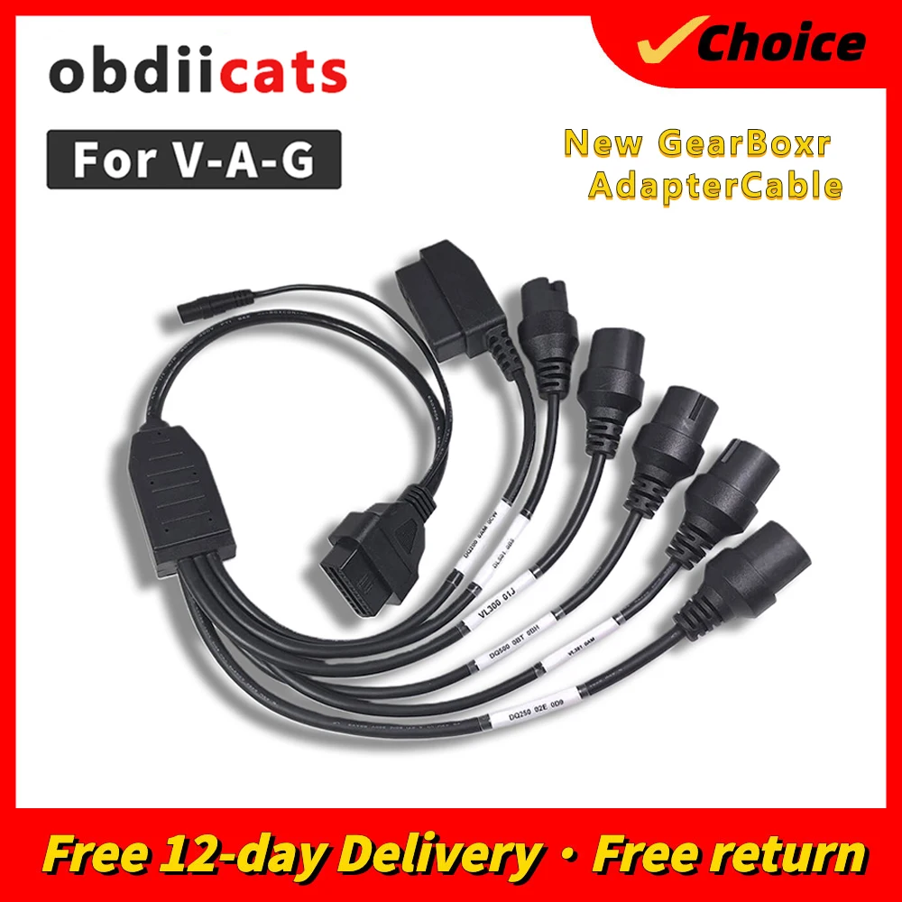 New For V--A-G Gearbox Adapter Cables Read and Write Programmer Work For DQ250 DQ200 VL381 VL300 DQ500 DL501 Car Spare Parts