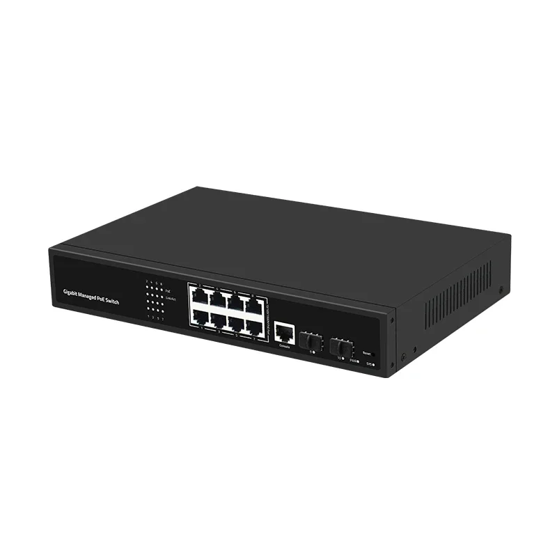 10 Ports 48V Unmanaged Gigabit POE Switch 802at,af 10/100/1000M POE Switch Suitable CCTV NVR