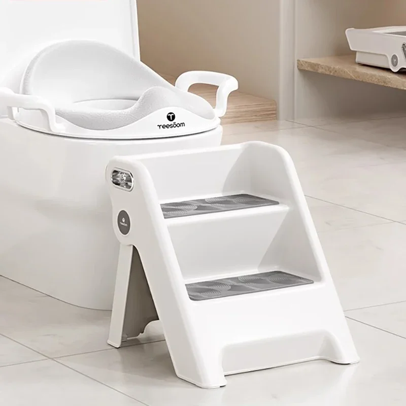 Baby Toilet Portable Potty Child Household Children's Pot WC Toilet Seat Folding Rack Step Stool Potty Training Bathroom Stuff