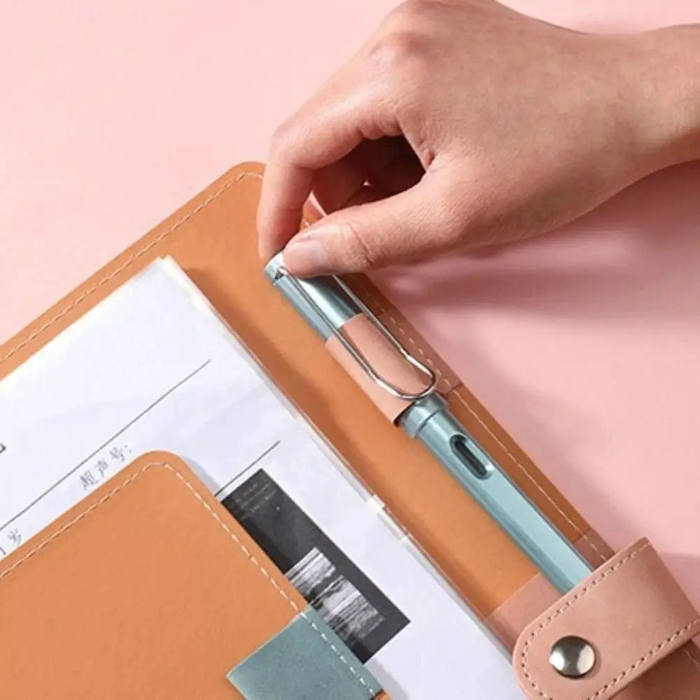 Carpeta de informe de inspección de cuero PU, manual conmemorativo a4 a5, folleto de embarazo de gran capacidad engrosado