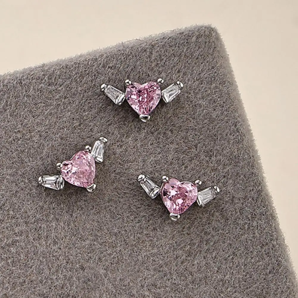 Charmoso arco rosa pingente joias para mulheres, acessórios da arte das unhas, manicure charmosa, strass duráveis, fáceis de aplicar, luxo leve