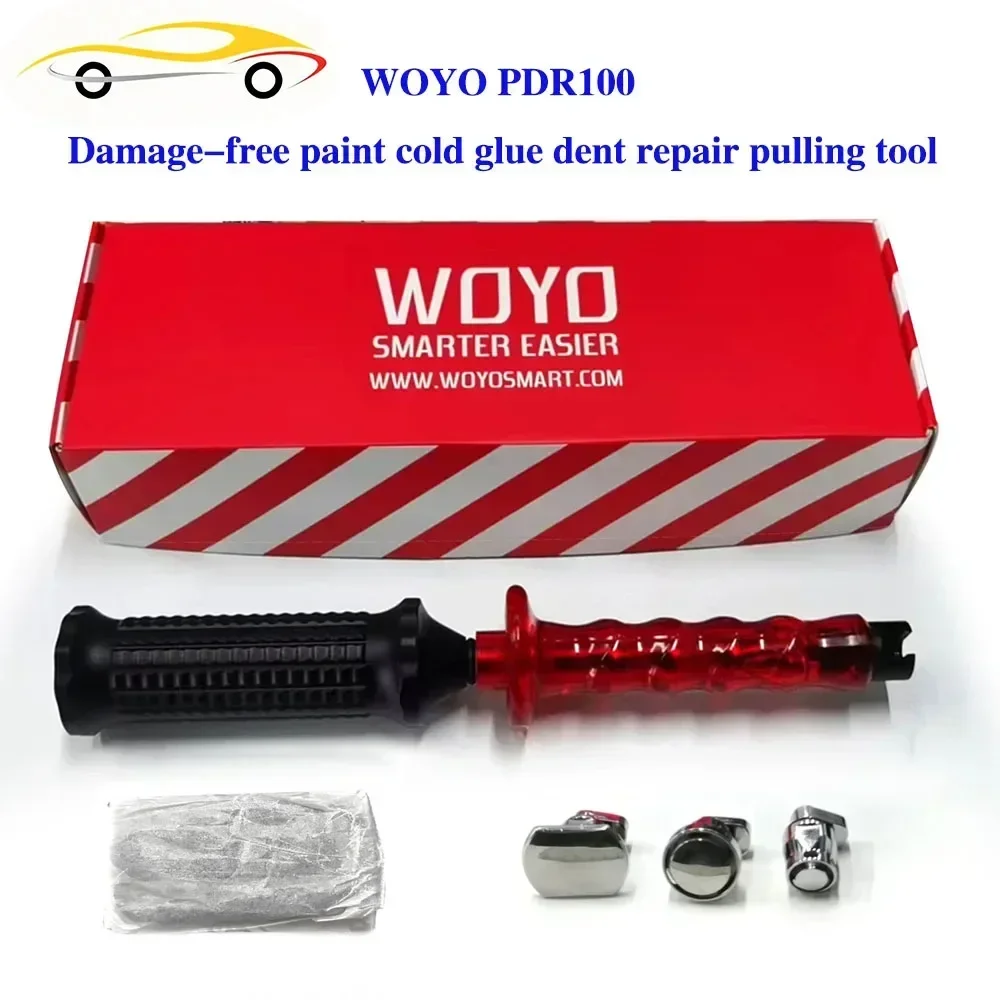 Newest WOYO PDR100 Slide Hammer Dent Puller with Tabs Set Car Dent Repair Tools Automotive PDR Kits Reusable Slide Hammer Tools