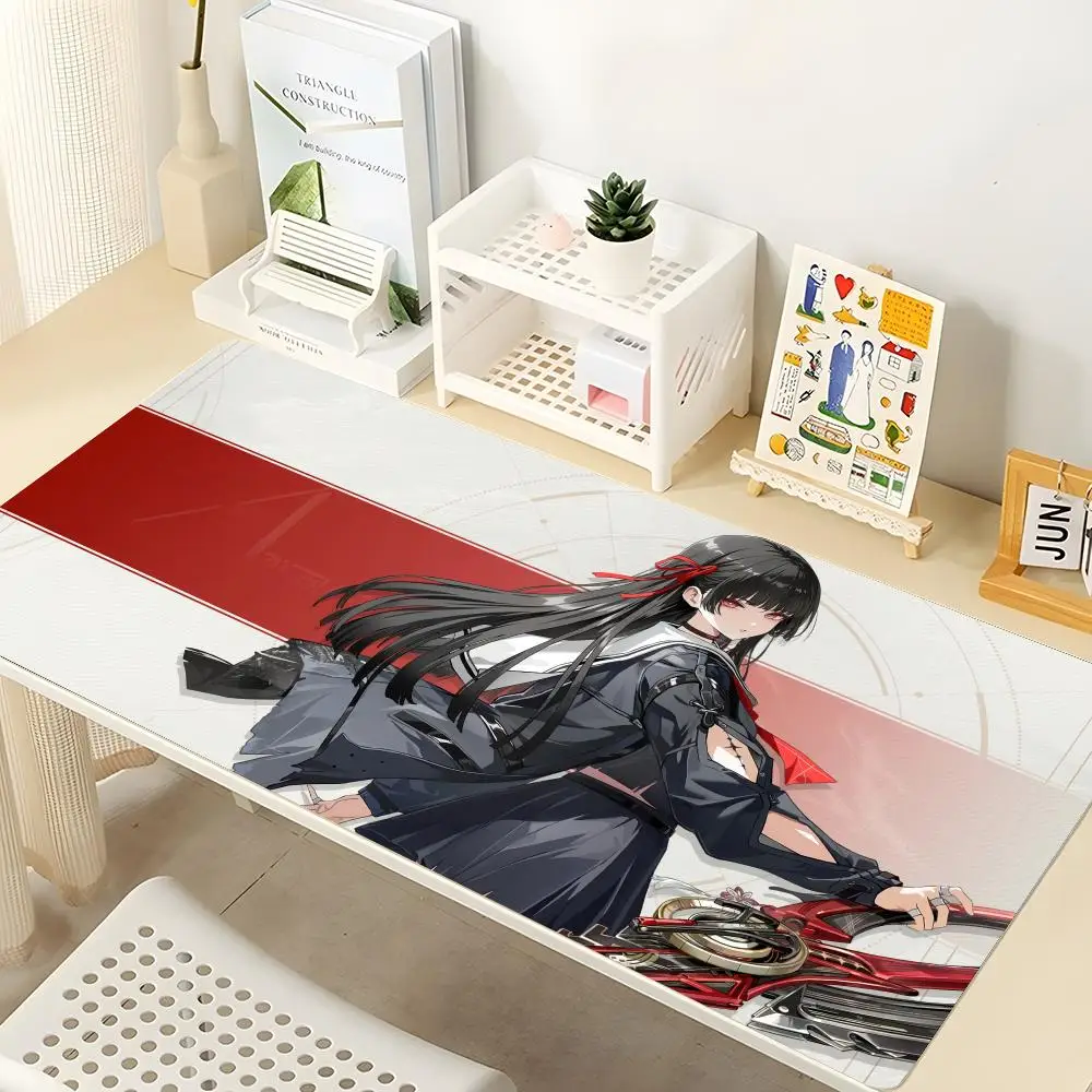 

Игровой коврик для мыши Chisa Wuthering Waves, игровой коврик для мыши, абстрактный большой коврик для мыши 900x400x5 мм, геймерский XXL Mause, ковер, ПК, стол