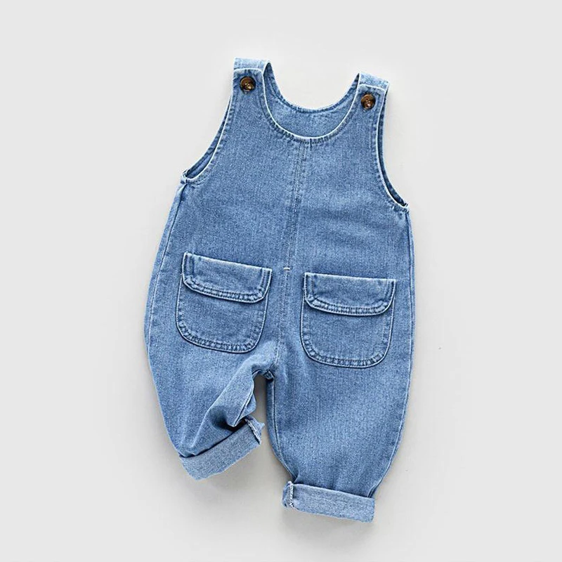 IENENS Baby Clothes Overalls Jeans Classic Girl Boy Dungarees Spring Toddler Pants 0-5 Years Kids Casual Trousers Child Clothing