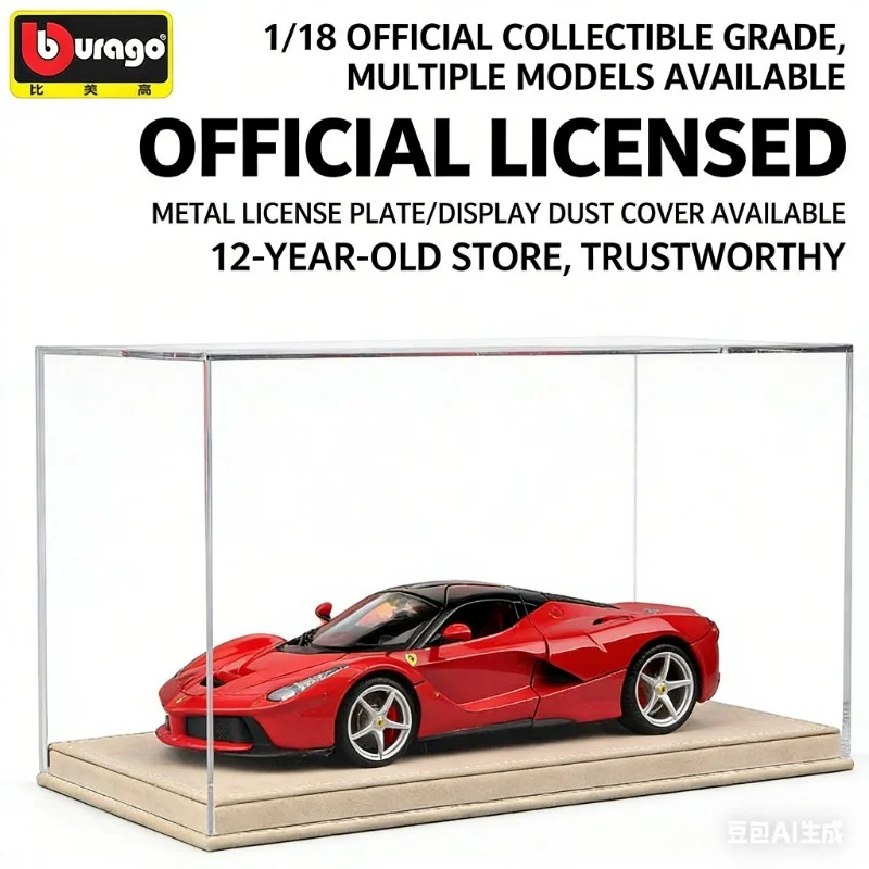 

Burago 1:18 Alloy Cast Racing Car Model 488FXXK High-Definition Car Model for Collection Ideal Gift for Boys