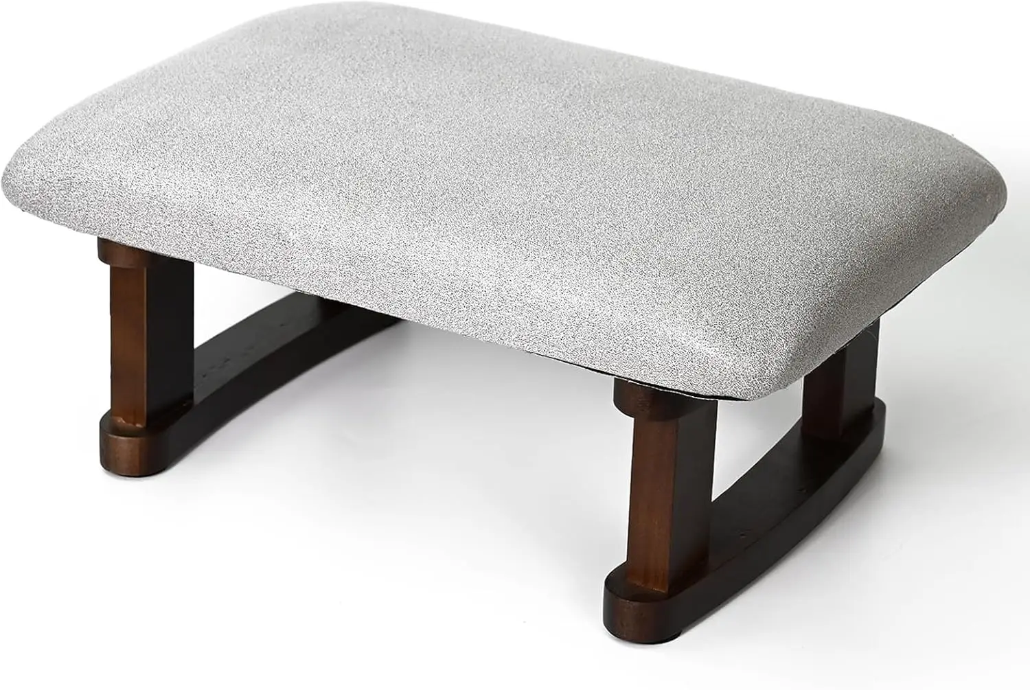 

Small Footstool Office Under Desk Ottoman Padded Hasso 16.1""(41Cm) X 6.7""(17Cm) With Wooden Legs Modern Living Room Bedroom