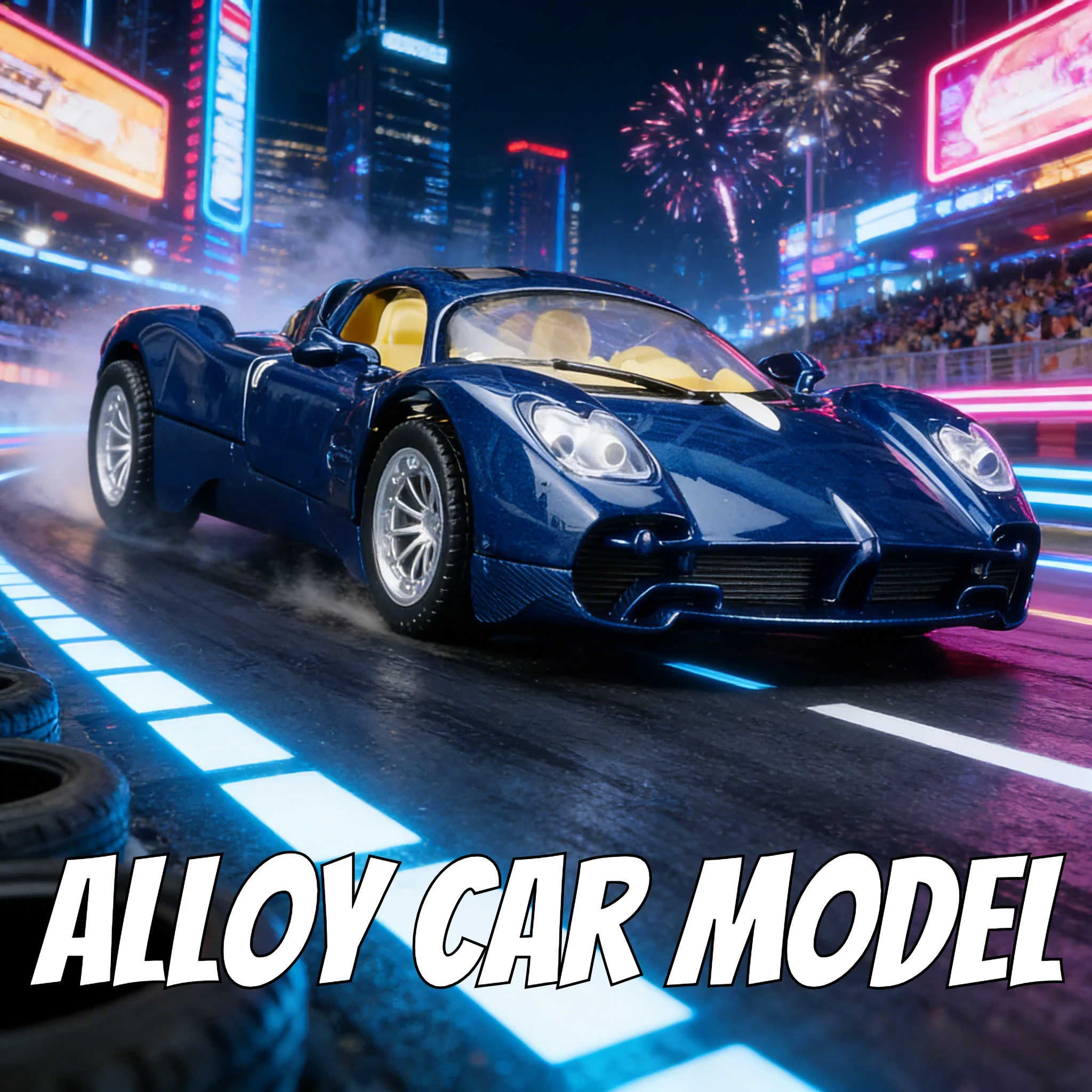 Voor 1:32 Pagani Utopia legering model auto ornamenten akoestisch-optische pull back kinderen speelgoed deuren kan worden geopend als verjaardagscadeautjes