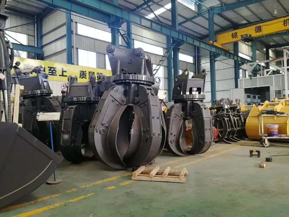 Rotation Orange Peel Grapple Iron Sorting Grapple Scrap Magnet Lotus Shape Grab für Bagger