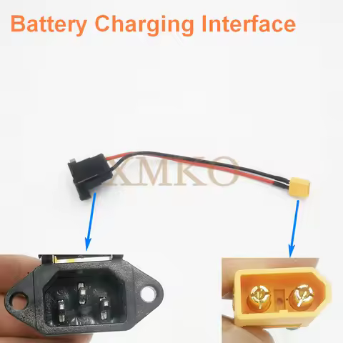 Electric Scooter Battery Charging Interface Battery Power Cable Charging Socket Citycoco Battery Cable