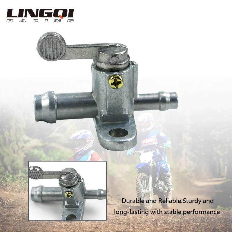 LINGQI RACING Petrol Fuel Tap Inline Petcock Gas Gasoline Valve Switch For ATV Dirt Pit Bike Scooter Four Wheel Off Road Vehicle