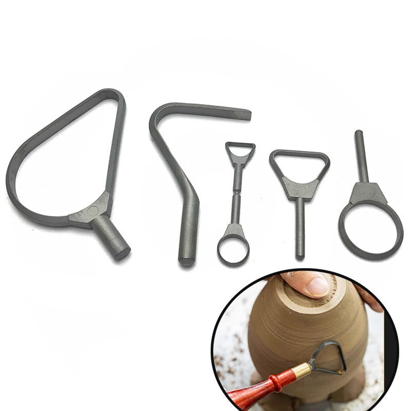 

5 шт./компл., твердый карбид, резная глина, скребок для скульптуры, нож, глина, моделирование, резьба, скульптура, инструмент для обрезки, большая петля, инструменты, аксессуар