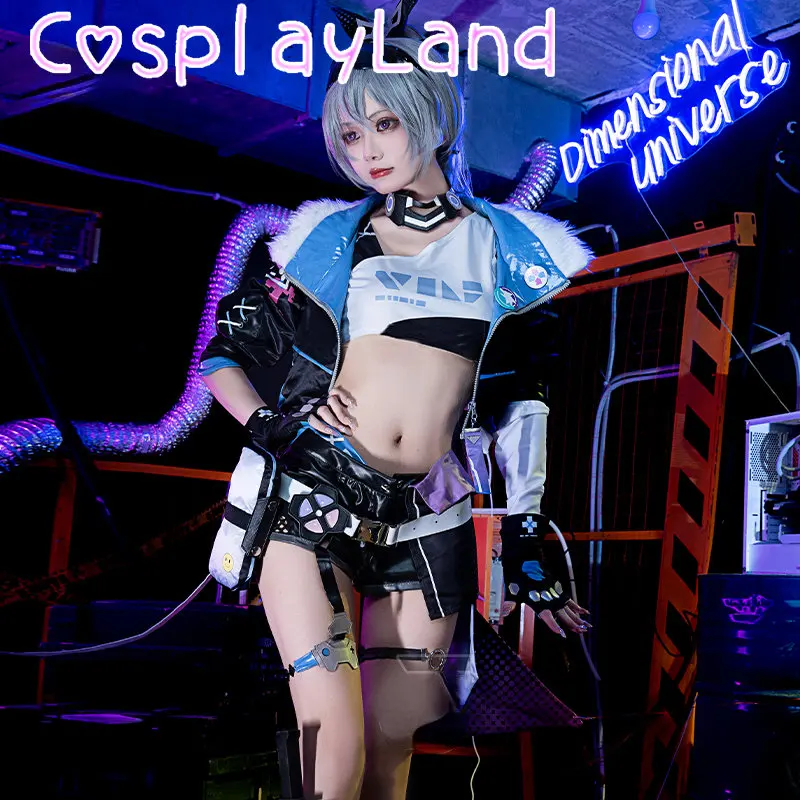 Honkai Star Rail Zilveren Wolf Cosplay Kostuum Spel Uniform Bril Oorbellen Stellaron Jagers Hacker Halloween Feest Vrouwen Pak