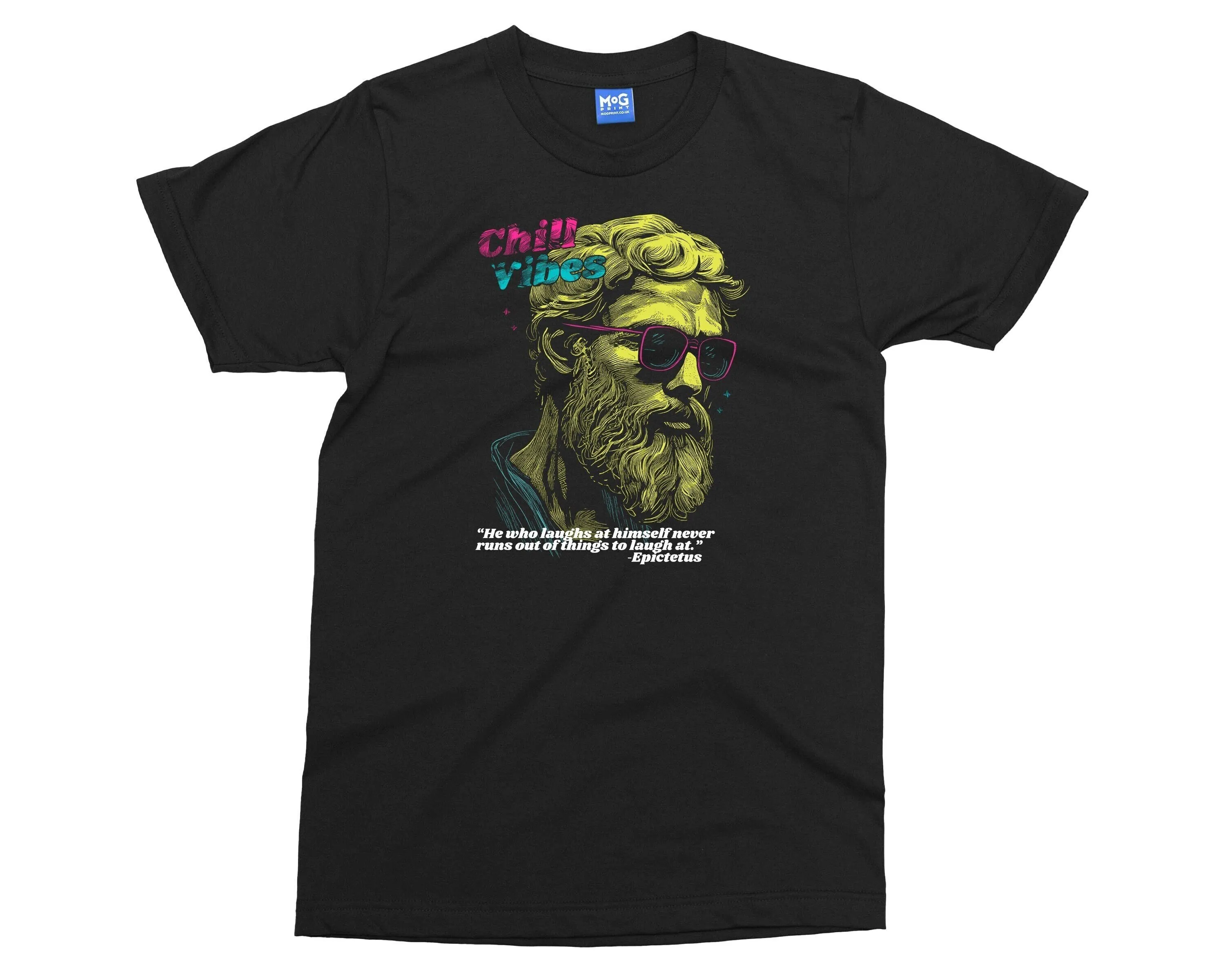 Chill Vibes T Shirt For Epectitus Stoicism Funny Greek Philosopher Top Feel Good Zen Philosophy S Him Her