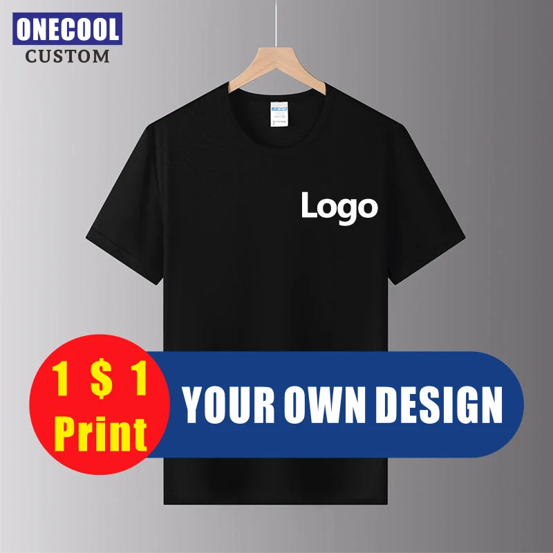 ONECOOL Quick-Drying Breathable Sports T Shirt Custom Logo Print Embroidery Design Company Group Brand 8 Colors Tops S-4xl