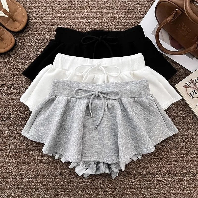 

Y2K retro spicy girl Harajuku style fashionable versatile ultra short skirt early autumn high waist short skirt fluffy skirt