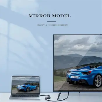 Adaptador multipuerto AV digital VGA tipo C compatible con USB C a HDMI, convertidor Thunderbolt 3 a 4K 1080P, carga rápida para MacBook 10 best sales Tipo c a vga - №1