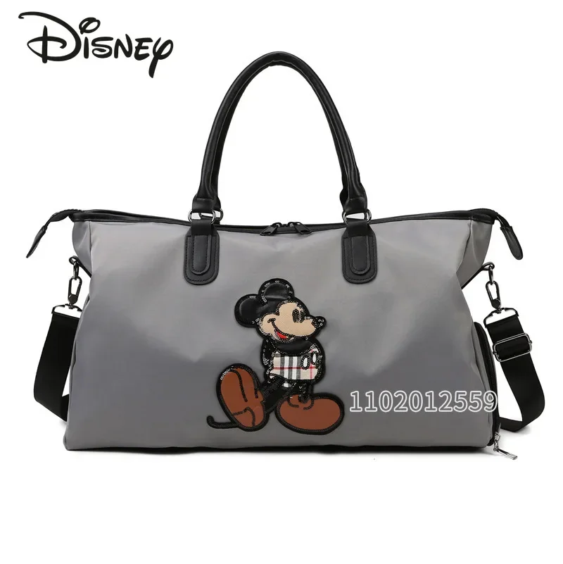 Disney Mickey New Travel Bag Cartoon Women\'s Portable Handbag Travel Bag Multi Functional Fitness Bag Large Capacity Waterproof