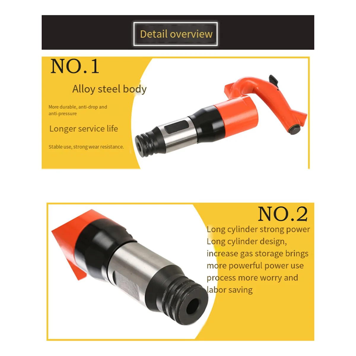 

SEMOIC C4 Handheld Air Hammer Rust Removal Machine Industrial Powerful Wind Shovel Concrete Crusher Multi Pneumatic Tool
