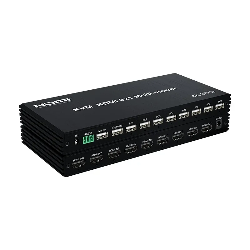 

In stockKVM HDMI 8x1 4K/30Hz HDMI Multiviewer 8X1
