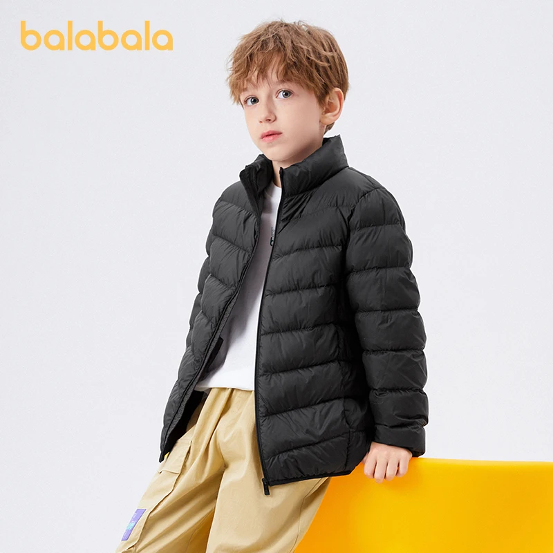 

Balabala Toddler 2023 Unisex Boy Girl Down Jacket Autumn New Winter StCollar Parent-Child Down Jacket