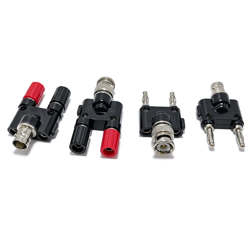 

﻿ 1Pcs BNC to Banana Adapter BNC To Two Dual 4mm Banana Male plug & Female jack RF Coaxial Connector 3Way Splitter Test converte