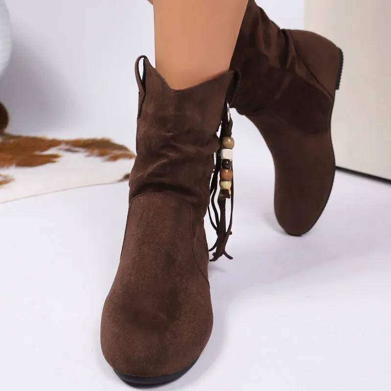المرأة الخريف موضة جديدة جولة تو مصمم أحذية بوت قصيرة اليومية تنوعا خفيفة الوزن مقاومة للاهتراء الفم الضحلة الأحذية النسائية