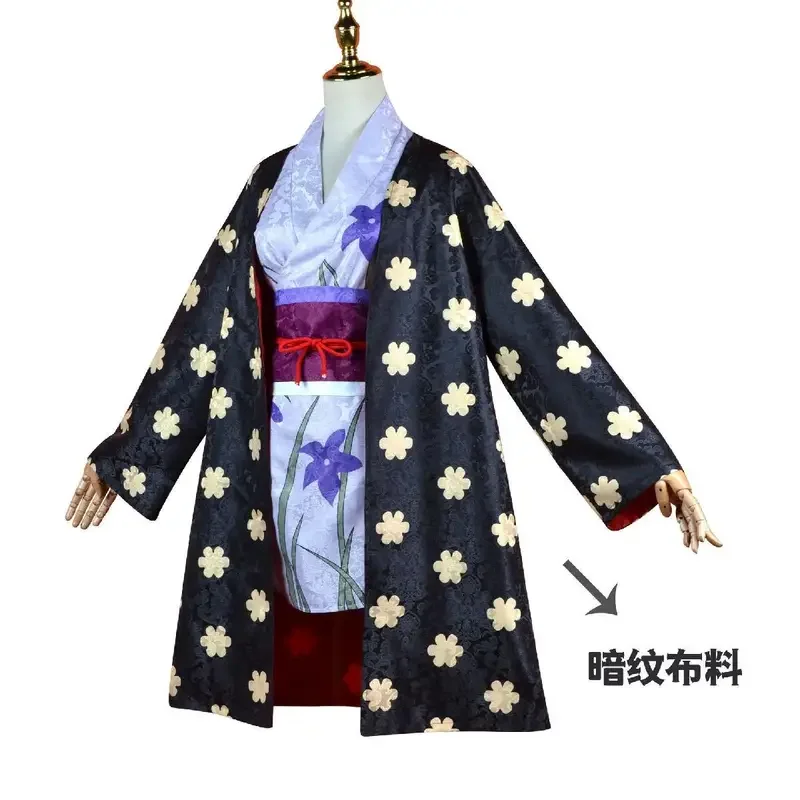 Anime One Piece Miss Allsunday Nico Robin Costume Cosplay donna Kimono abiti Halloween Carnival Suit