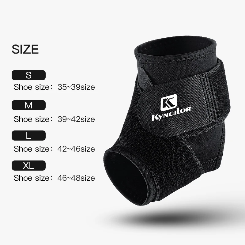 1 PC Nylon Adjustable Size Support Bidirectional Compression Adjustable Size Sports Ankle Protection