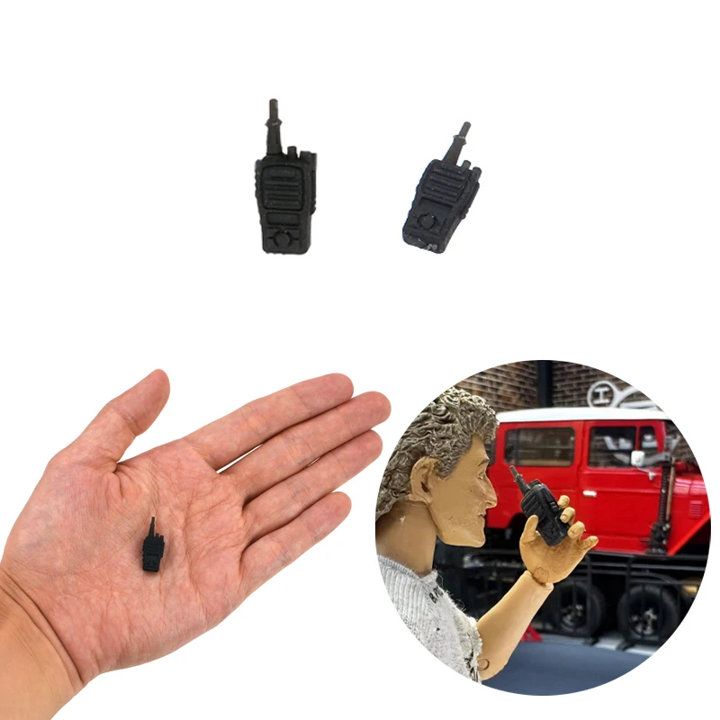 1PCS Simulatie Mini Walkie Talkie Model Machine voor 1/10 RC Crawler Auto Traxxas TRX4 SCX10 RC4WD D90