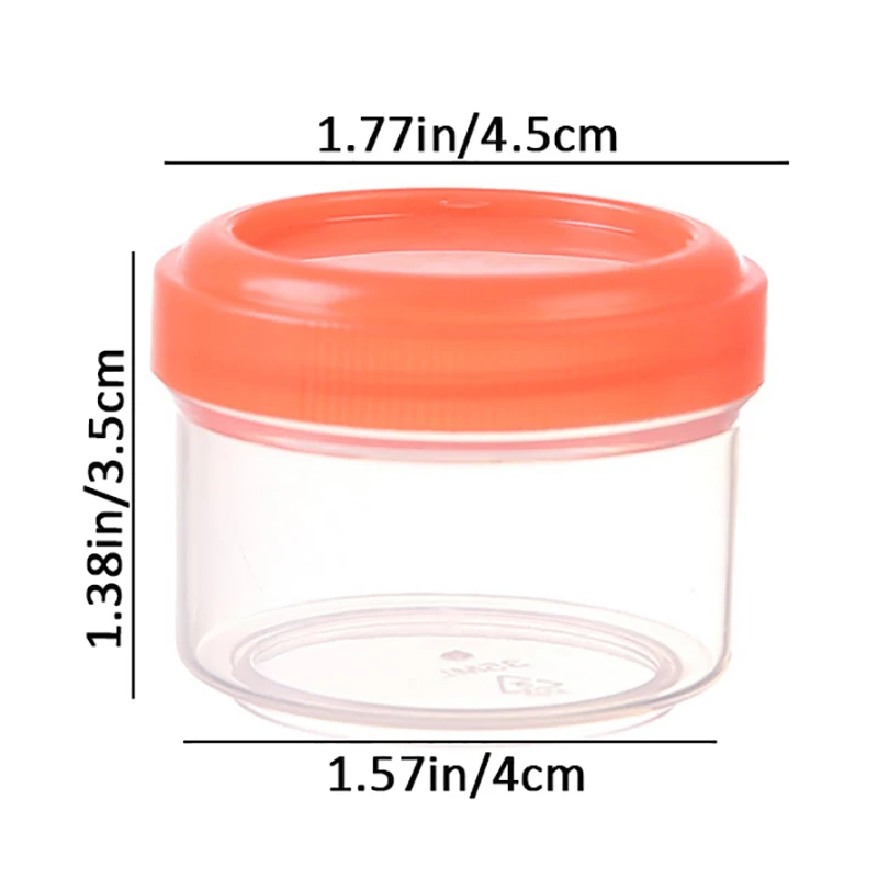 4Pcs Transparent Mini Plastic Sauce Bottle 35ML Reusable Seasoning Box Seasoning Jar For Student Office Workers Kitchen Tool