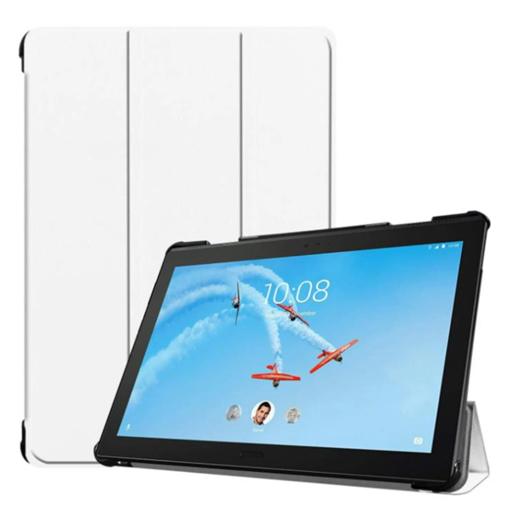 

AT9-для Lenovo Tab P10 Защитный чехол Tb-X705F/N Кожаный чехол Hibernation 10,1 дюйма с защитой от падения