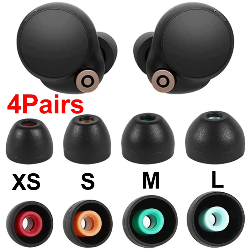 Ear Tips for Sony WF-1000XM4 Soft In-ear Silicone Protective Earbuds Anti-allergic Ear Plugs Avoid Falling Off Ear Pads Cover