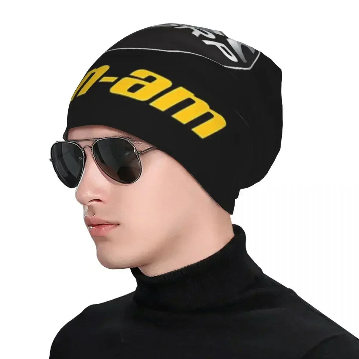 Can-Am BRP motocicleta hombres mujeres adultos gorros gorras de punto gorro cálido Hip Hop Otoño Invierno al aire libre Skullies sombreros